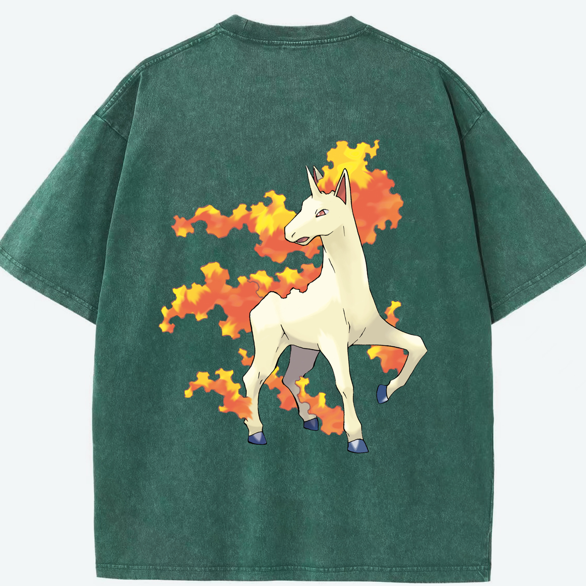 （画像用） ポケットモンスター Pokémon 綿100% ヴィンテージ風 半袖Tシャツ（背面プリント）